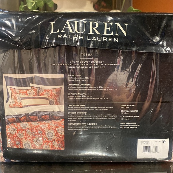Lauren Ralph Lauren Bedding Lauren Ralph Lauren Tessa Floral King Duvet Set Nwt Poshmark